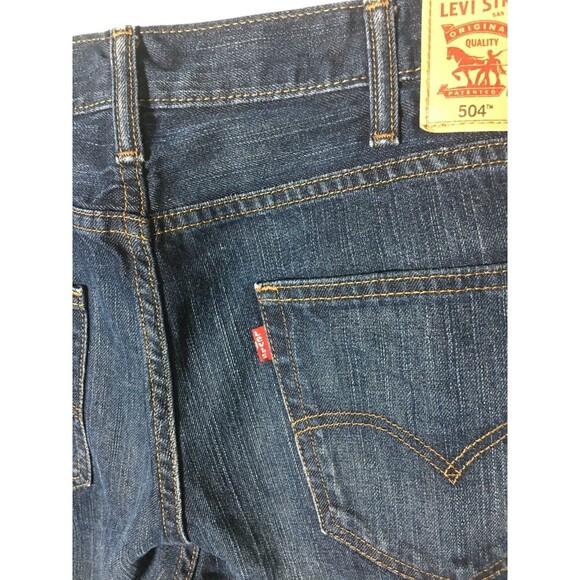 Levi Strauss & Co Jeans Men's Size 38 x 34 Blue 504 Tapered Leg - Picture 7 of 10